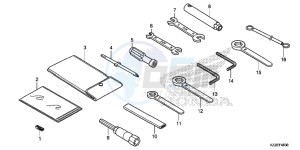 CRF250LAH CRF250LA ED drawing TOOLS