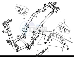 ALLO 50 (45 KM/H) (AJ05WA-EU) (L8-M0) drawing FRAME BODY ENGINE MOUNT