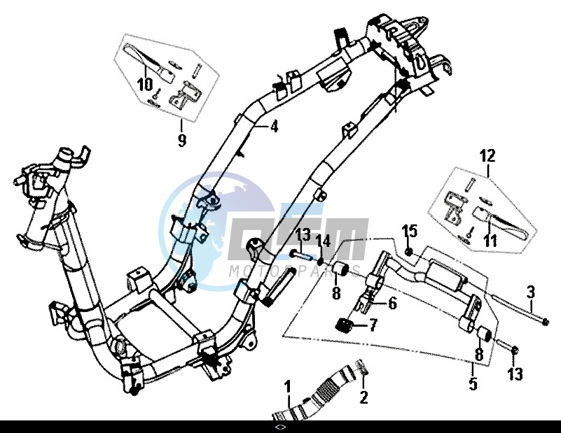 FRAME BODY ENGINE MOUNT