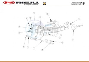 BYE-BIKE-25-KM-H-EURO4-HOLLAND-WHITE drawing SWING ARM