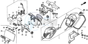 VT1100C2 drawing TAILLIGHT