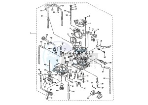 YZ F 450 drawing CARBURETOR