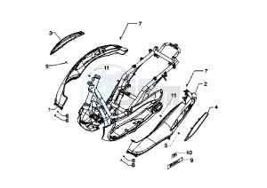 Beverly RST 250 drawing Side covers