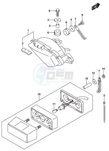 GSX-250RA drawing REAR COMBINATION LAMP