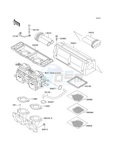 JS 750 B [750 SXI] (B1-B3 B3 CAN ONLY) [750 SXI] drawing FLAME ARRESTER