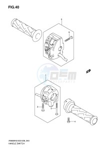 AN650 (E3-E28) Burgman drawing HANDLE SWITCH (AN650K6 K7 K8 K9 L0)