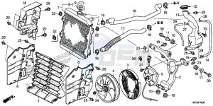 TRX420FM2E TRX420 Europe Direct - (ED) drawing RADIATOR