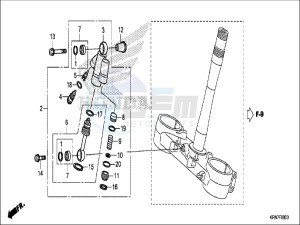 CRF250RH Europe Direct - (ED) drawing STEERING DAMPER