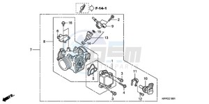 CBR125RW9 Europe Direct - (ED) drawing THROTTLE BODY