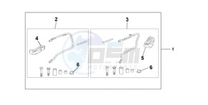 CBF1000TA Europe Direct - (ED / ABS) drawing PANNIER STAY