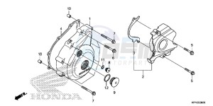 GLR1251WHH UK - (E) drawing LEFT CRANKCASE COVER