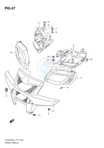 LT-A750X (P17) drawing FRONT GRILLE