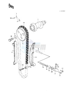 KLT 250 A [KLT250] (A2) [KLT250] drawing CAMSHAFT_CHAIN_TENSIONER -- 83 A2- -