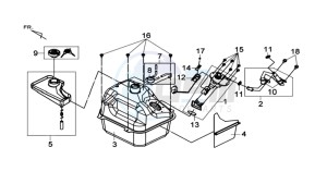 MAXSYM 400 I drawing FUEL TANK - FUEL CUT