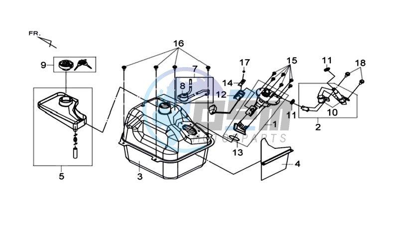 FUEL TANK - FUEL CUT