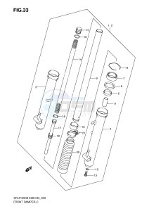 DR-Z125 (E28-E33) drawing FRONT DAMPER (DR-Z125)