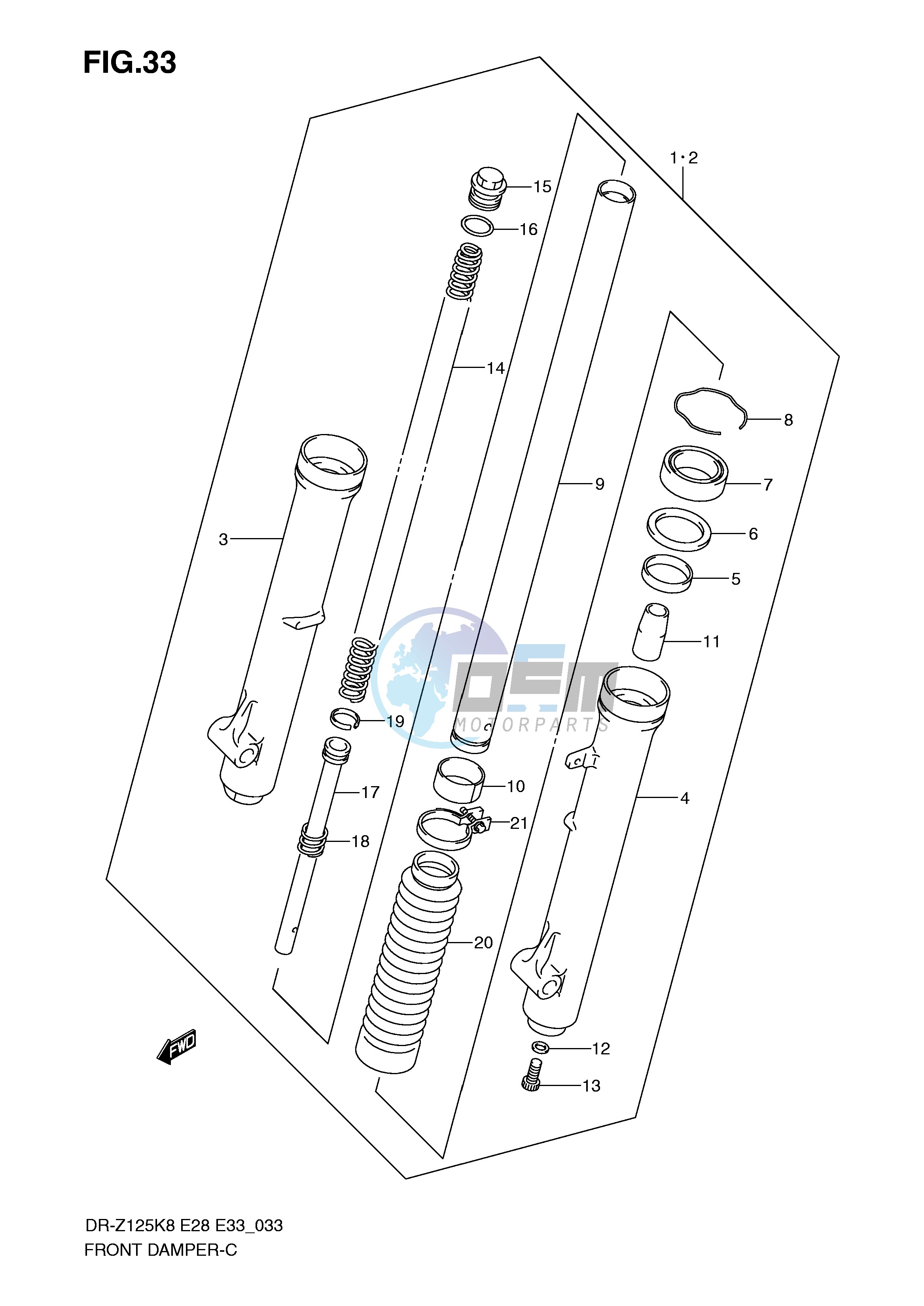 FRONT DAMPER (DR-Z125)