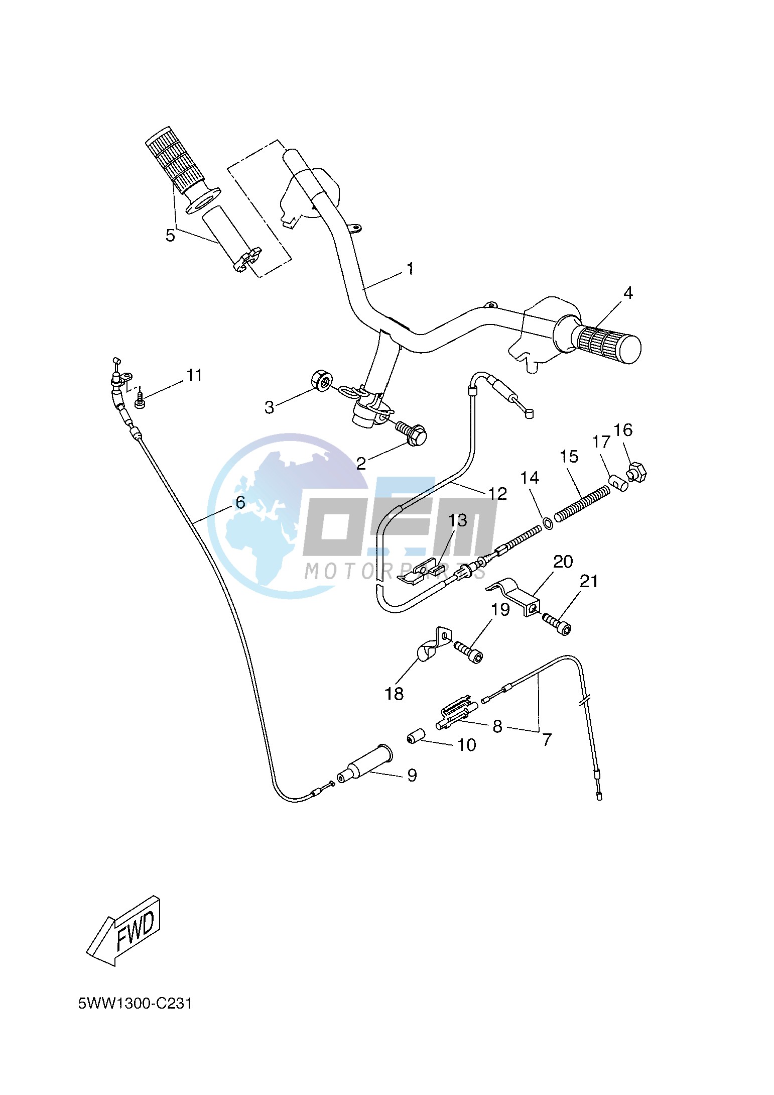 STEERING HANDLE & CABLE