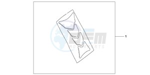 VTR1000SP VTR1000SP-1 drawing TANK PAD HRC LOGO