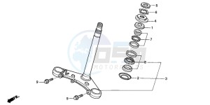 NT650V DEAUVILLE drawing STEERING STEM