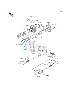 KZ 1000 P [POLICE 1000] (P15-P19) [POLICE 1000] drawing CAMSHAFT-- S- -_TENSIONER