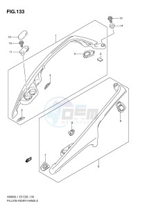 AN650 (E3-E28) Burgman drawing PILLION RIDER HANDLE (AN650L1 E3)