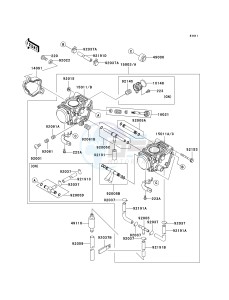 KVF 650 A [PRAIRIE 650 4X4] (A2) [PRAIRIE 650 4X4] drawing CARBURETOR