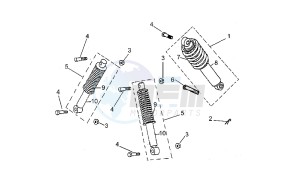 Quasar 180 drawing Front/rear shock absorber