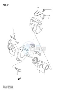 GN125 (E2) drawing FRONT CALIPER