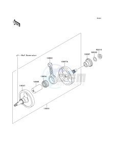 KX 250 N [KX250F](N2) N2 drawing CRANKSHAFT