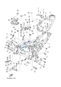 MTM690 XSR700 (B34A B34A B34A B34A B34A) drawing FRAME