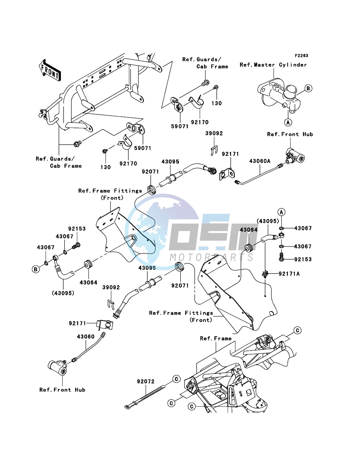 Front Brake Piping