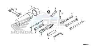 TRX500FA5H TRX500FA ED drawing TOOLS