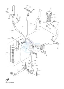 FJR1300AE FJR1300AS (1MD4 1MD5) drawing REAR MASTER CYLINDER