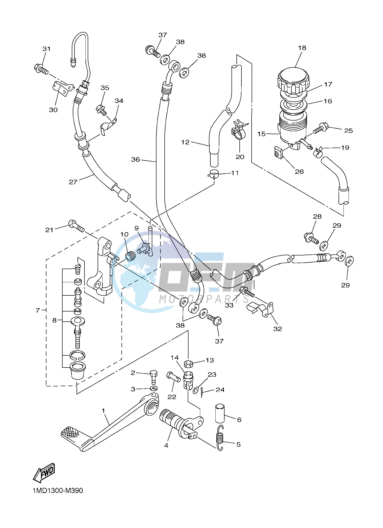 REAR MASTER CYLINDER