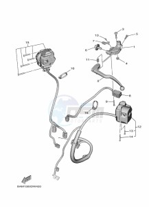 MT-09 SP MTN890D (BAM1) drawing HANDLE SWITCH & LEVER