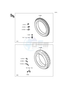 VULCAN 900 CUSTOM VN900CFFA GB XX (EU ME A(FRICA) drawing Tires