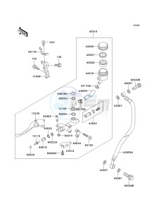 ZX 750 P [NINJA ZX-7R] (P5-P8) [NINJA ZX-7R] drawing CLUTCH MASTER CYLINDER