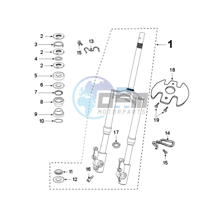 FRONT FORK / STEERINGHEAD