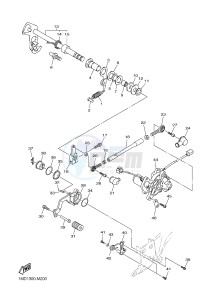 FJR1300AE FJR1300-AS ENGLAND drawing SHIFT SHAFT