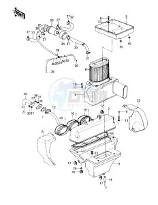 KZ 1300 A (A1-A3) drawing AIR CLEANER