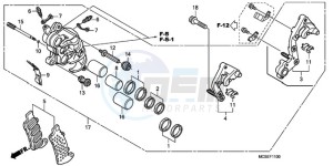 ST13009 France - (F / CMF MME) drawing R. FRONT BRAKE CALIPER