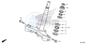 SH125ADE SH125AD UK - (E) drawing STEERING STEM