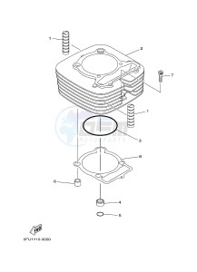 YFM350FWA GRIZZLY 350 4WD (1NSK) drawing CYLINDER