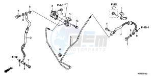 SH125RC drawing RR. BRAKE HOSE/BRAKE PIPE