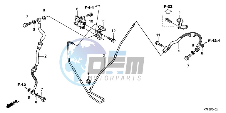 RR. BRAKE HOSE/BRAKE PIPE