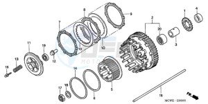 VFR8009 UK - (E / MME) drawing CLUTCH