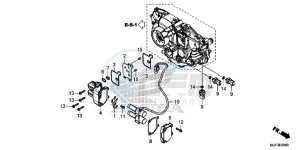 CRF1000DG CRF1000 - Africa Twin - Dual Clutch Europe Direct - (ED) drawing LINEAR SOLENOID