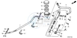 VTR2509 France - (F / CMF LL MK) drawing REAR BRAKE MASTER CYLINDER