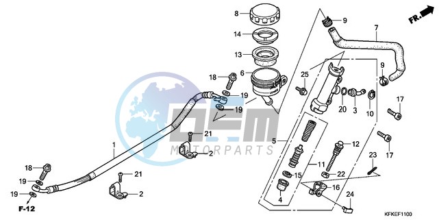 REAR BRAKE MASTER CYLINDER